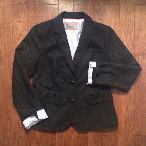 Banana Republic Jackets & Blazers - Banana Republic Charcoal Wool Blazer